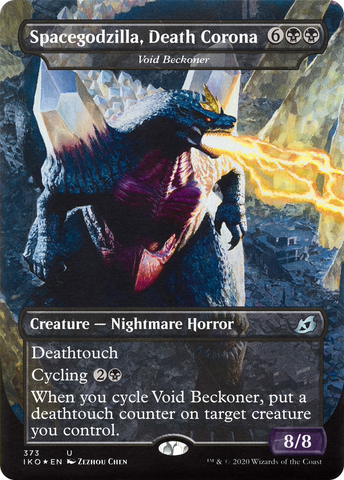Spacegodzilla, Death Corona - Void Beckoner (IKO-373) - Ikoria: Lair of Behemoths / Spacegodzilla, Death Corona (Borderless)