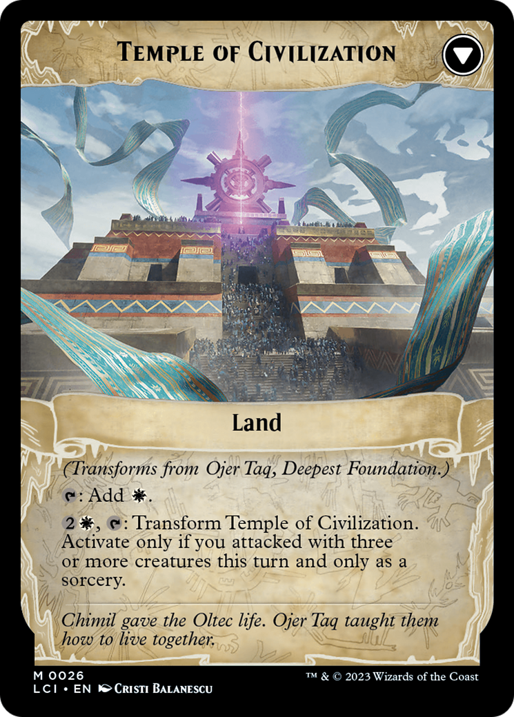 Ojer Taq, Deepest Foundation (LCI-026)  Foil - The Lost Caverns of Ixalan
