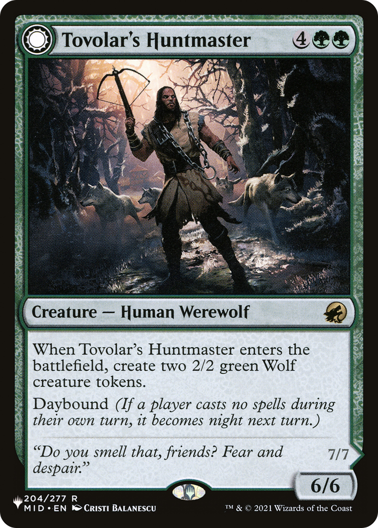 Tovolar's Huntmaster (LIST-MID-204)  - The List: (Double Faced Transform)