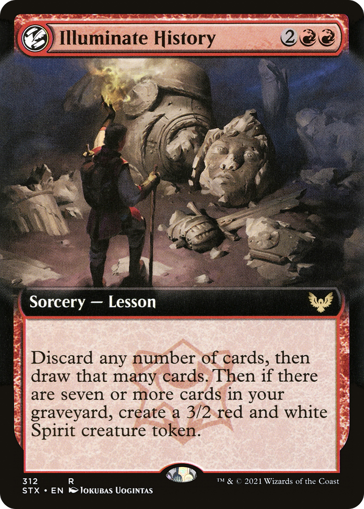 Illuminate History (Extended Art) (STX-312)  - Strixhaven: School of Mages: (Extended Art, lesson)