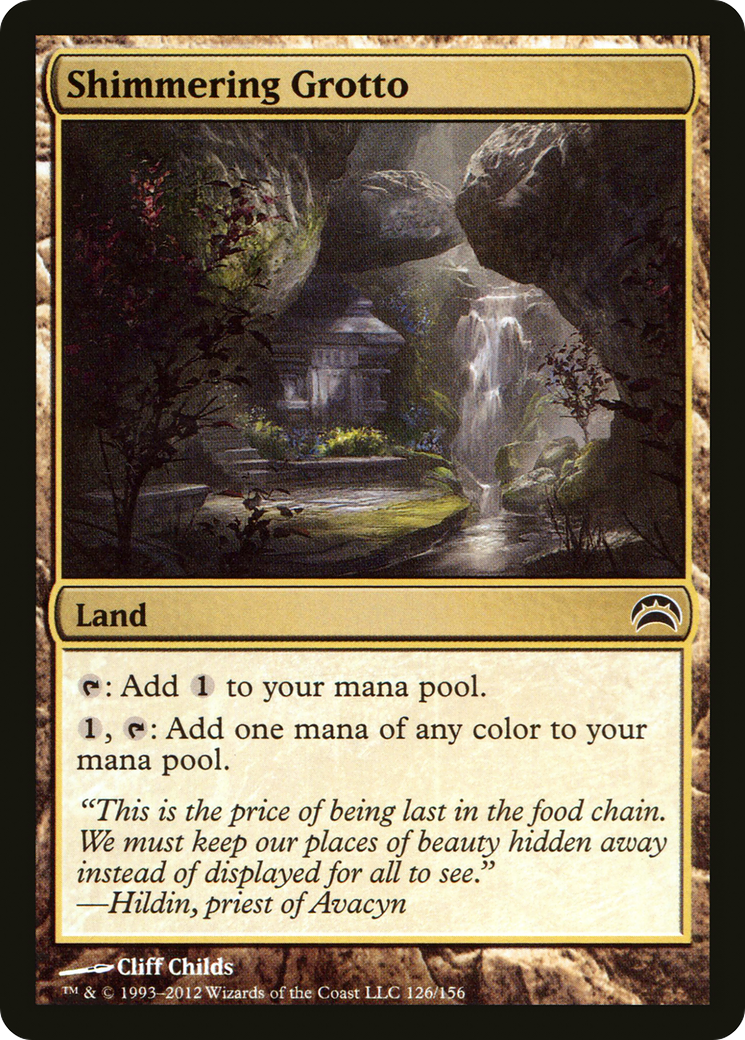 Shimmering Grotto (PC2-126)  Foil - Planechase 2012