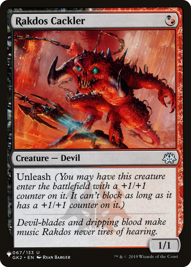 Rakdos Cackler (LIST-GK2-67)  - The List