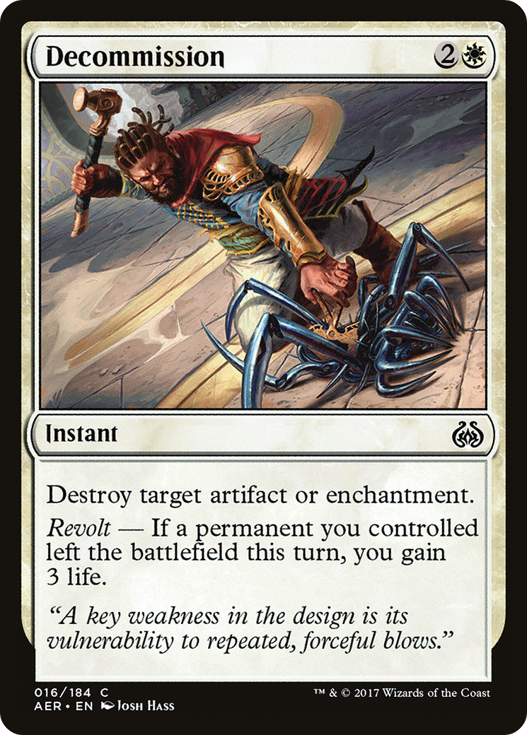 Decommission (AER-016)  Foil - Aether Revolt