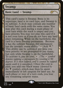 Swamp (256) (Full-Text Lands) (SLD-256)  - Secret Lair Drop