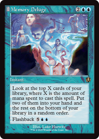 Memory Deluge (Retro Frame) (INR-361)  Foil - Innistrad Remastered: (tombstone)