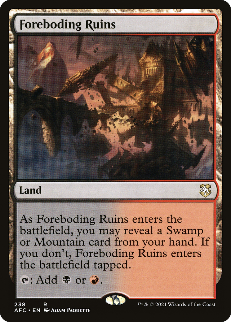 Foreboding Ruins (AFC-238) - Adventures in the Forgotten Realms Commander