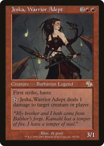 Jeska, Warrior Adept (JUD-093)  Foil - Judgment