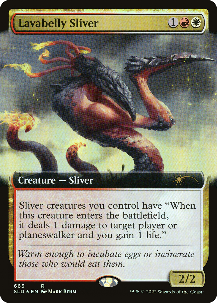 Lavabelly Sliver (Extended Art) (SLD-665) - Secret Lair Drop: (Extended Art) Foil