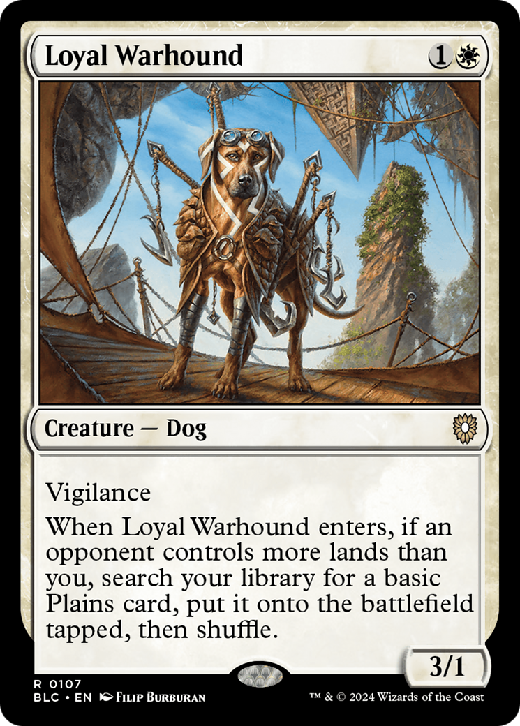 Loyal Warhound (BLC-107)  - Bloomburrow Commander