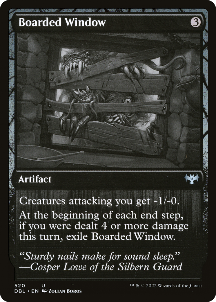 Boarded Window (DBL-520)  Foil - Innistrad: Double Feature
