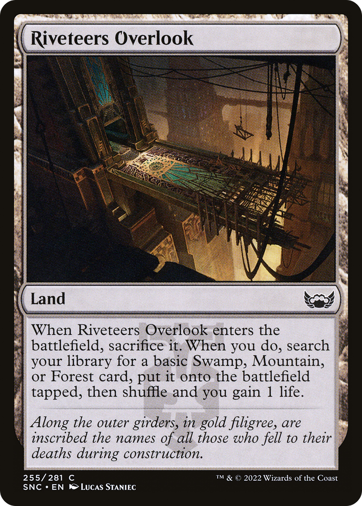 Riveteers Overlook (SNC-255)  Foil - Streets of New Capenna