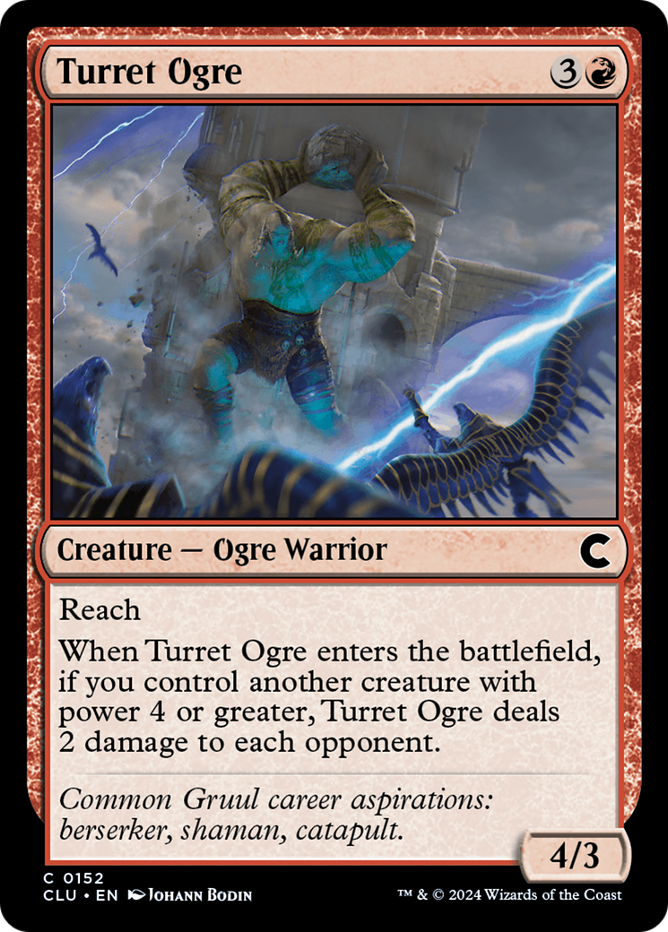 Turret Ogre (CLU-152)  - Ravnica: Clue Edition
