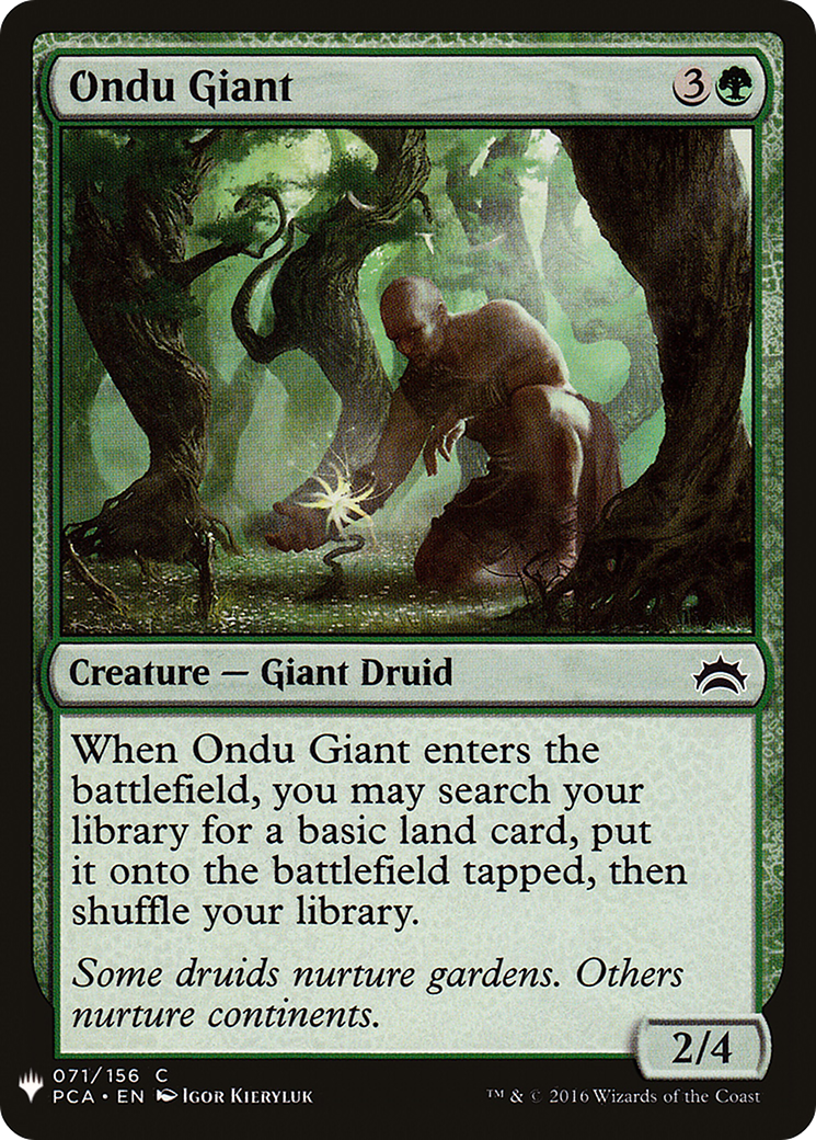 Ondu Giant (LIST-071)  - The List