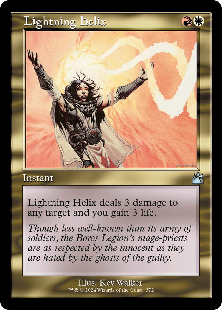 Lightning Helix (Retro Frame) (RVR-372)  Foil - Ravnica Remastered