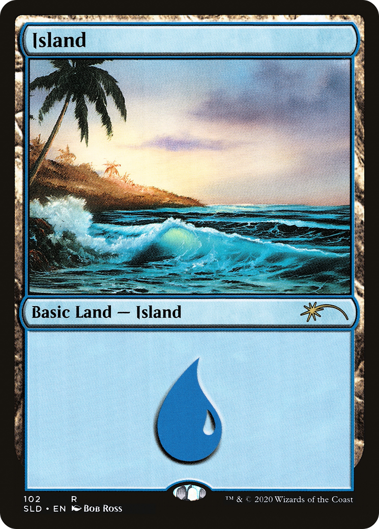 Island (102) (Bob Ross) (SLD-102)  - Secret Lair Drop
