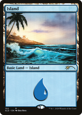 Island (102) (Bob Ross) (SLD-102)  - Secret Lair Drop