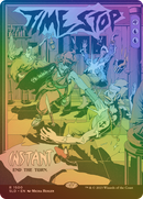 Time Stop (Rainbow Foil) (SLD-1500★) - Secret Lair Drop (Borderless) Foil