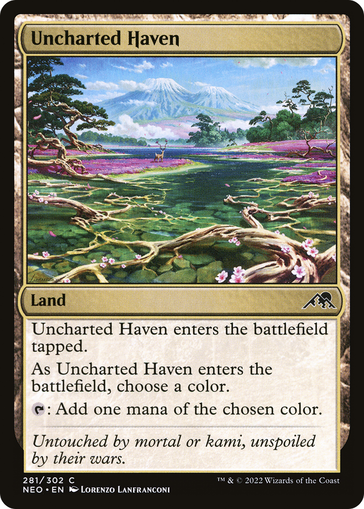 Uncharted Haven (NEO-281)  - Kamigawa: Neon Dynasty
