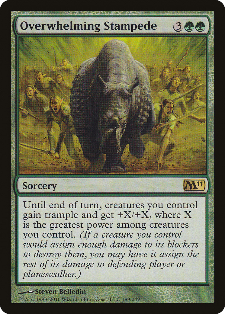 Overwhelming Stampede (M11-189)  Foil - Magic 2011