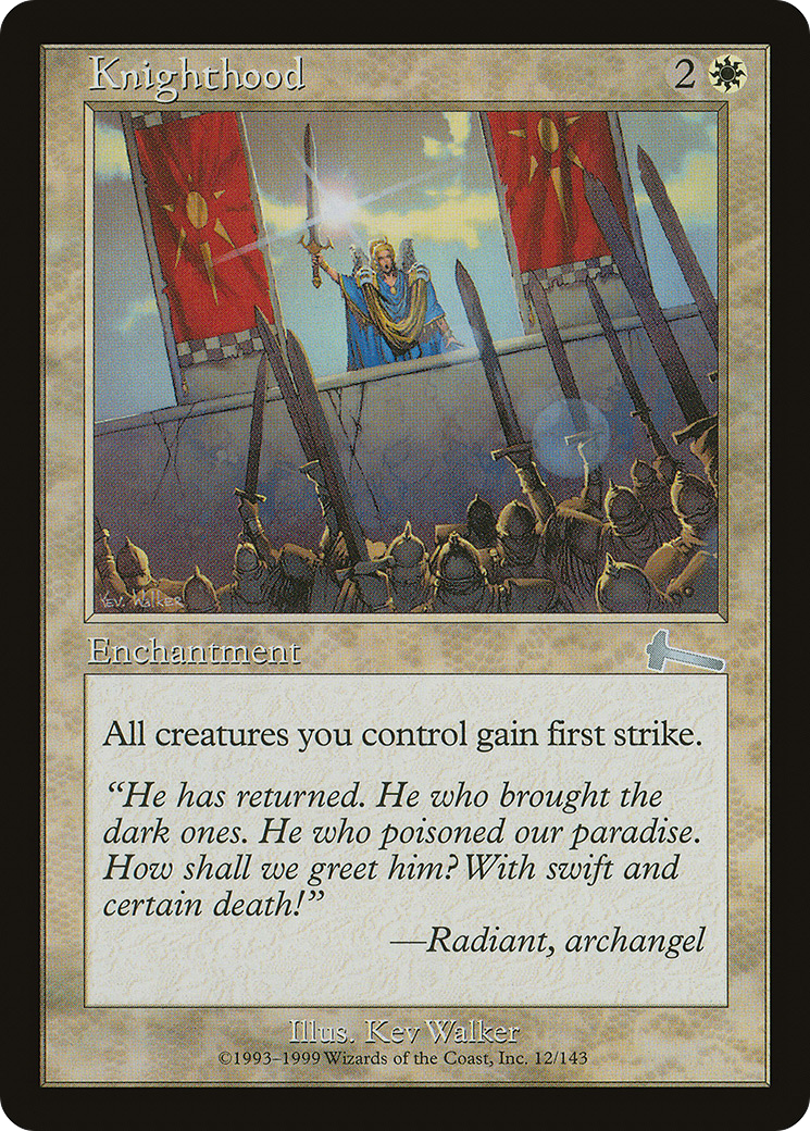 Knighthood (ULG-012)  Foil - Urza's Legacy