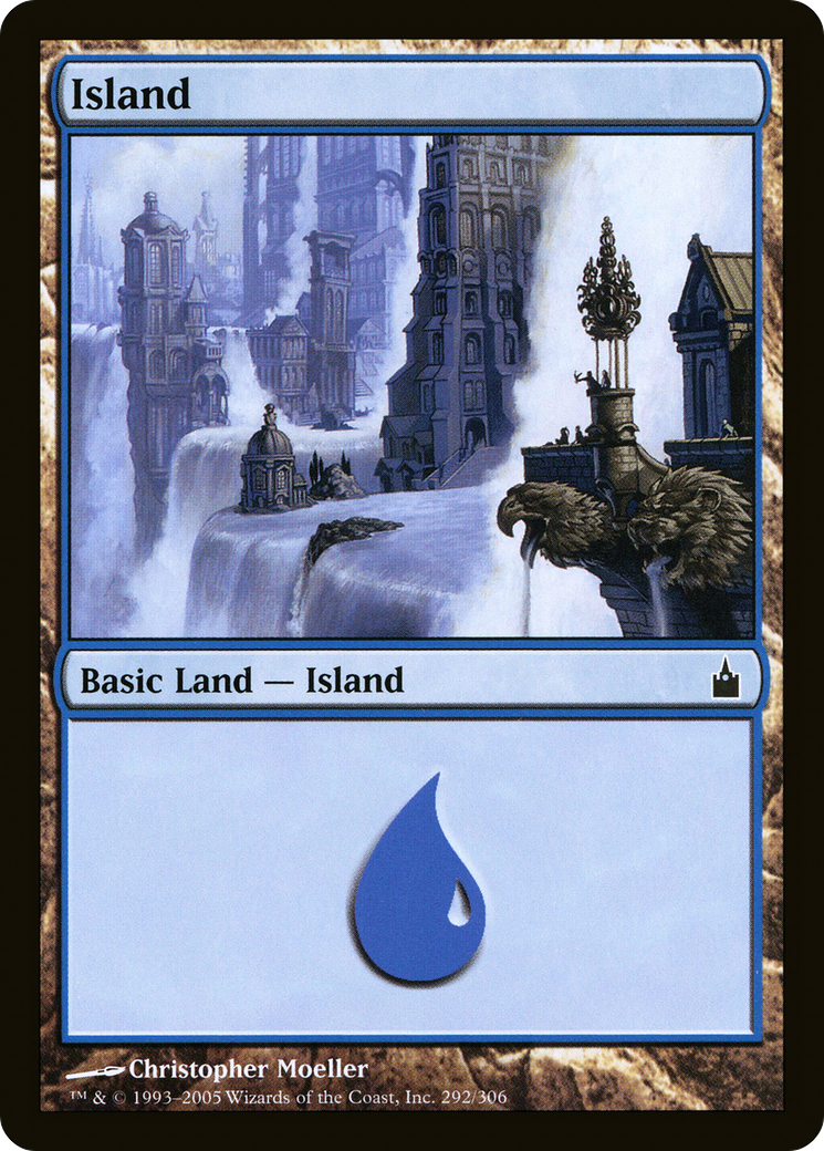 Island (292) (RAV-292)  Foil - Ravnica: City of Guilds