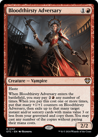 Bloodthirsty Adversary (OTC-157)  - Outlaws of Thunder Junction Commander