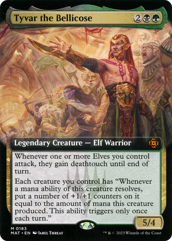 Tyvar the Bellicose (Extended Art) (MAT-183)  - March of the Machine: The Aftermath: (Extended Art)