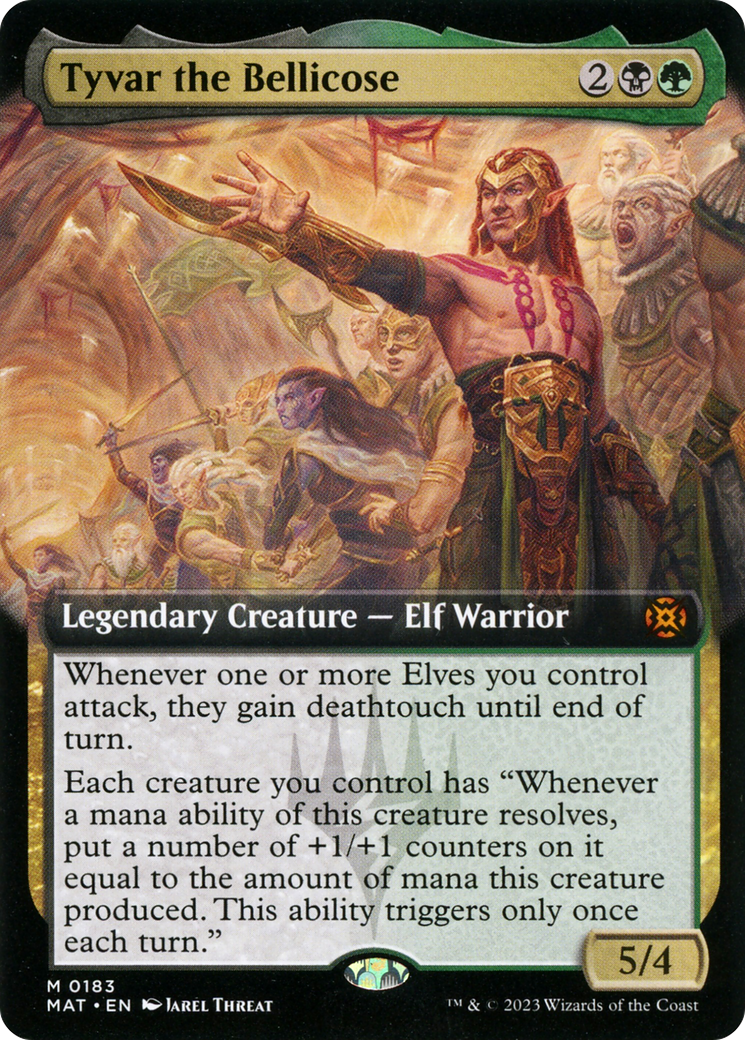 Tyvar the Bellicose (Extended Art) (MAT-183)  Foil - March of the Machine: The Aftermath: (Extended Art)