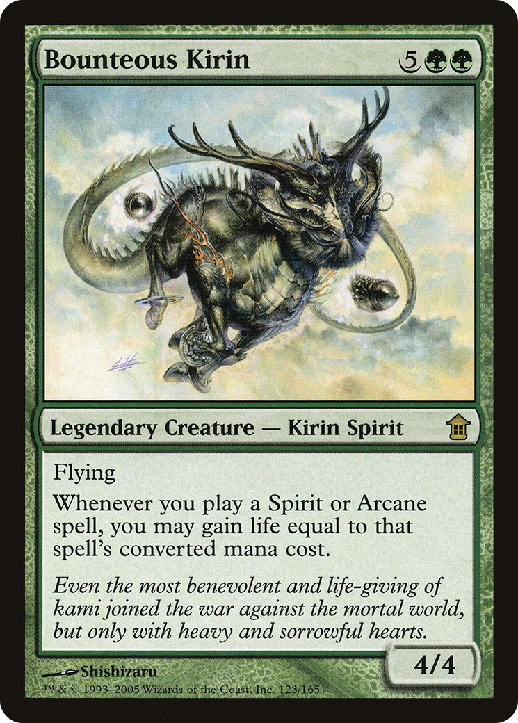 Bounteous Kirin (SOK-123)  Foil - Saviors of Kamigawa