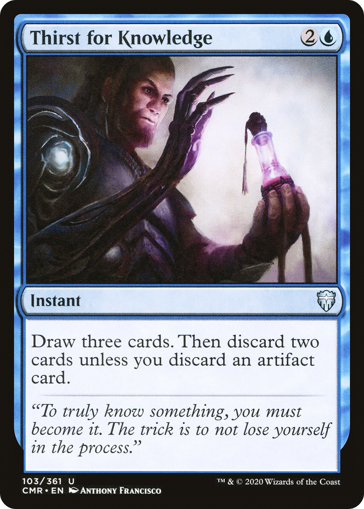 Thirst for Knowledge (CMR-103)  - Commander Legends