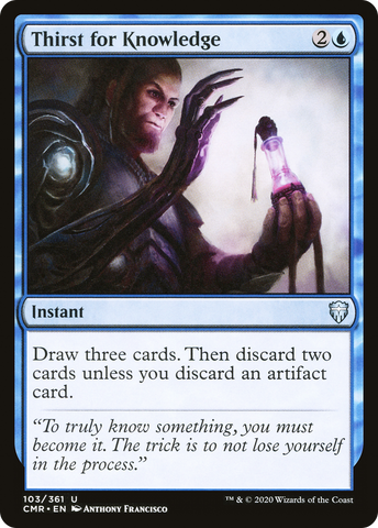Thirst for Knowledge (CMR-103)  - Commander Legends