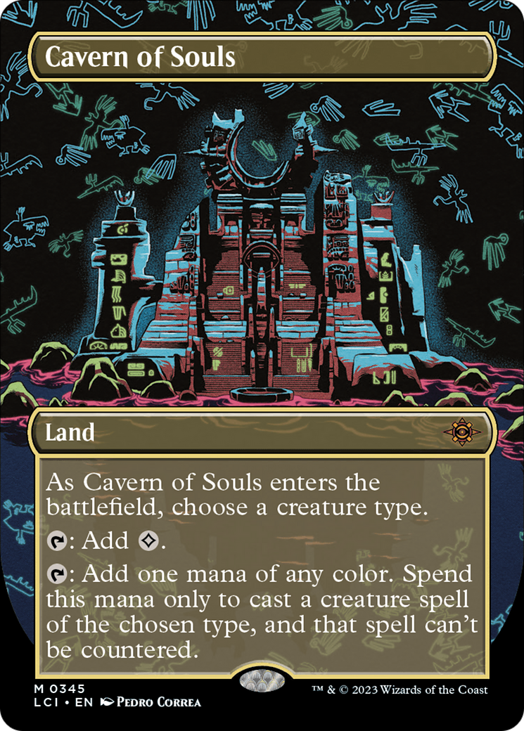 Cavern of Souls (0345) (Borderless) (LCI-345)  Foil - The Lost Caverns of Ixalan