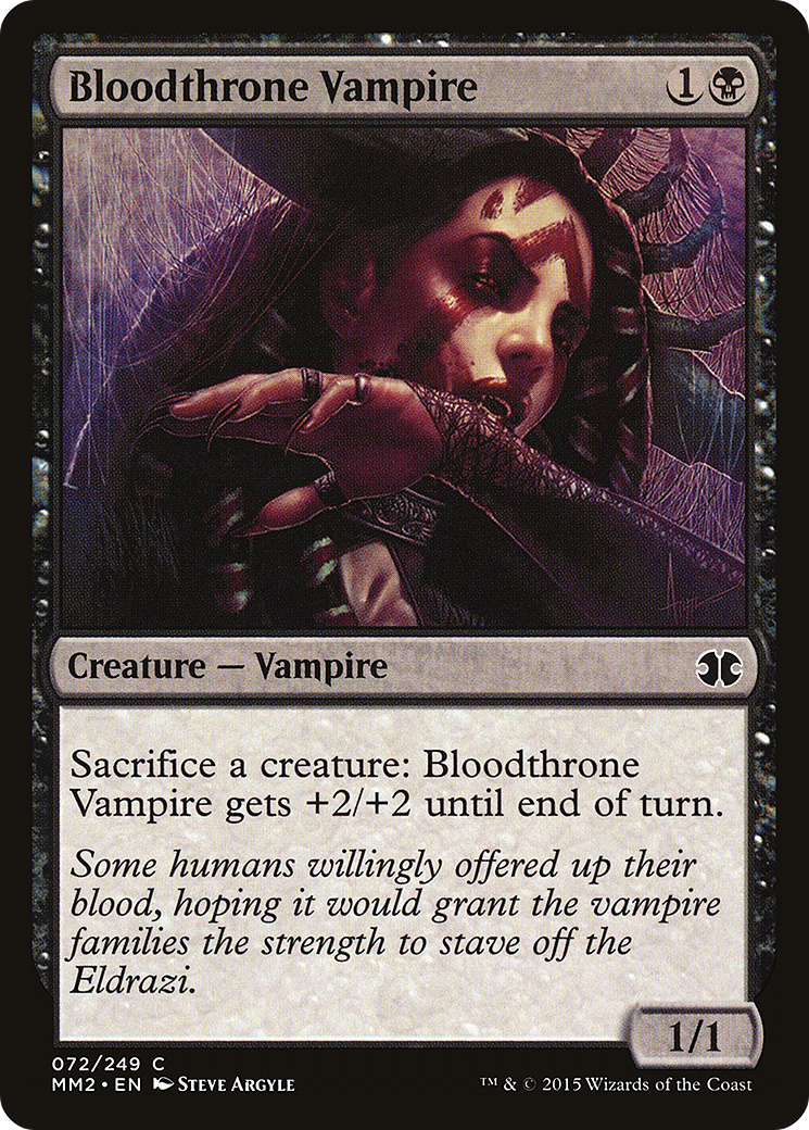 Bloodthrone Vampire (MM2-072)  - Modern Masters 2015