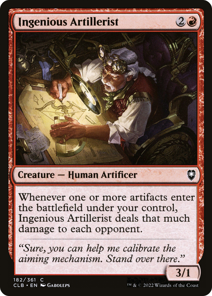 Ingenious Artillerist (CLB-182)  - Commander Legends: Battle for Baldur's Gate