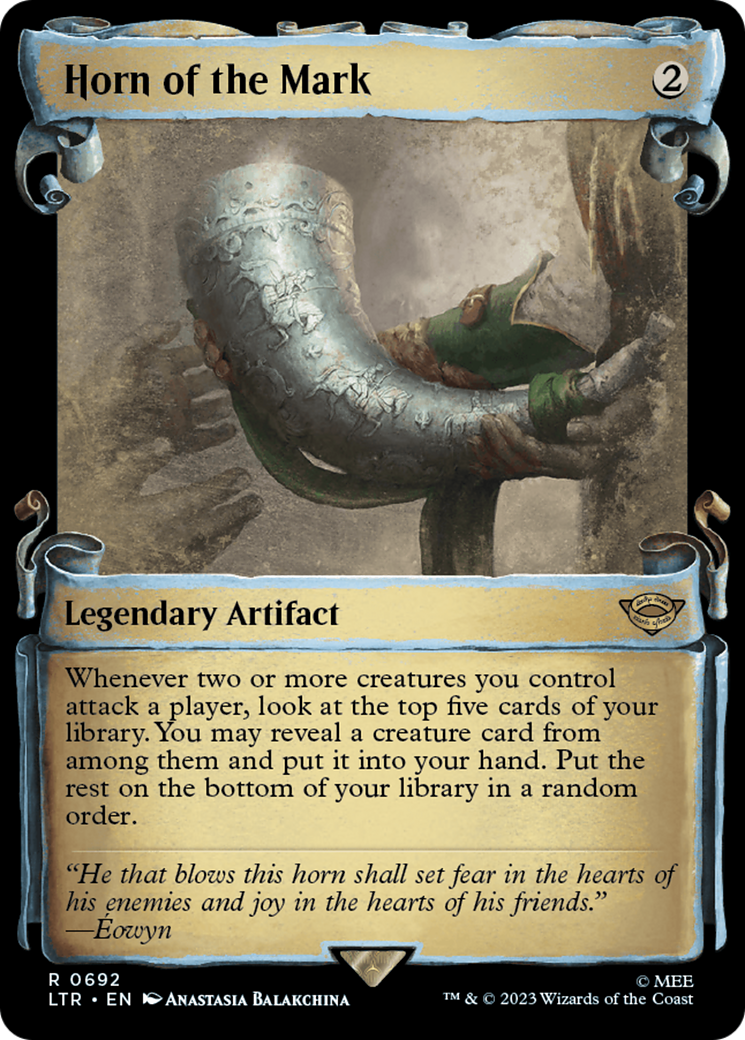 Horn of the Mark (Showcase Scrolls) (LTR-692)  Foil - The Lord of the Rings: Tales of Middle-earth: (Showcase)
