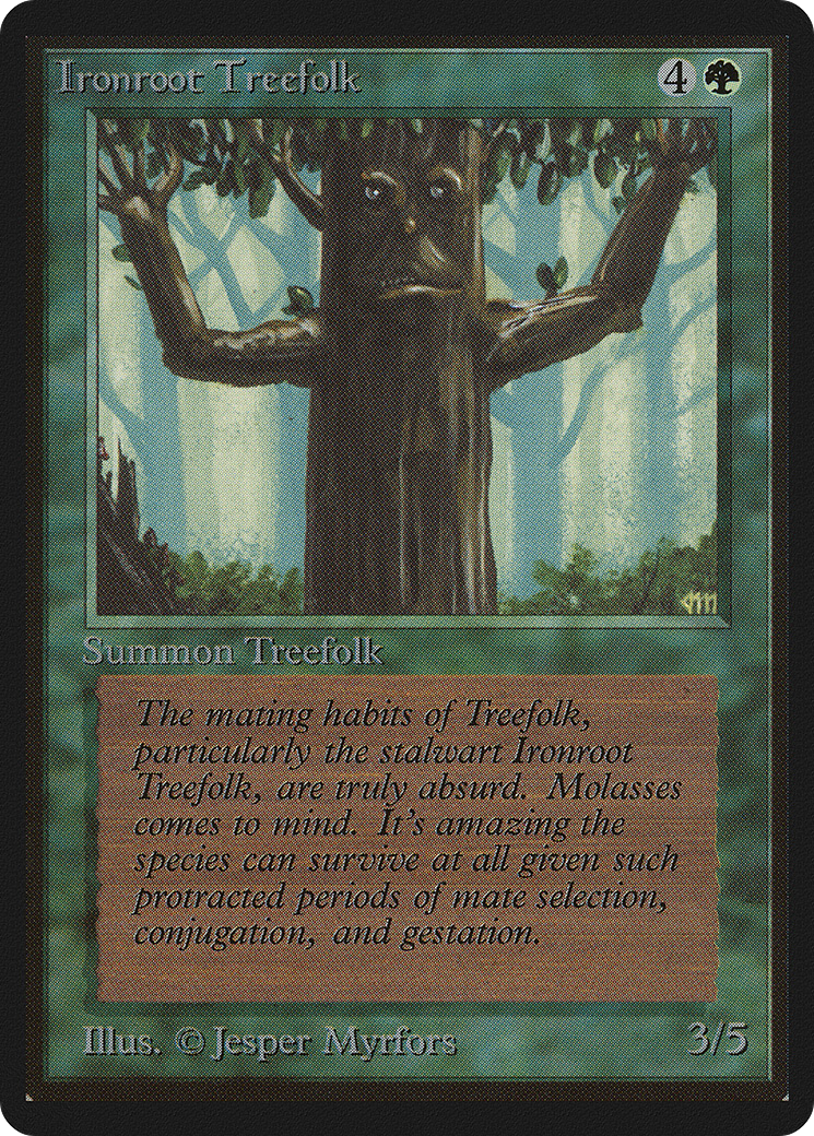 Ironroot Treefolk (LEB-) - Limited Edition Beta
