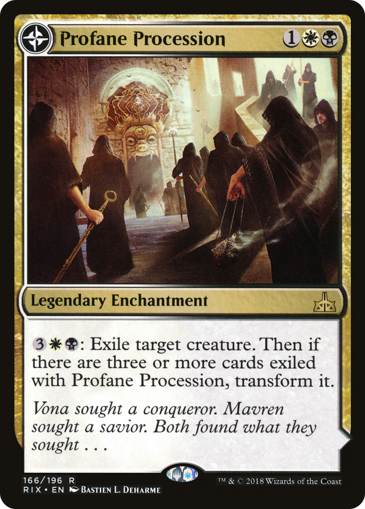 Profane Procession (RIX-166)  Foil - Rivals of Ixalan