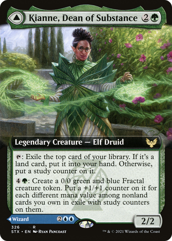 Kianne, Dean of Substance (Extended Art) (STX-326)  - Strixhaven: School of Mages: (Extended Art)