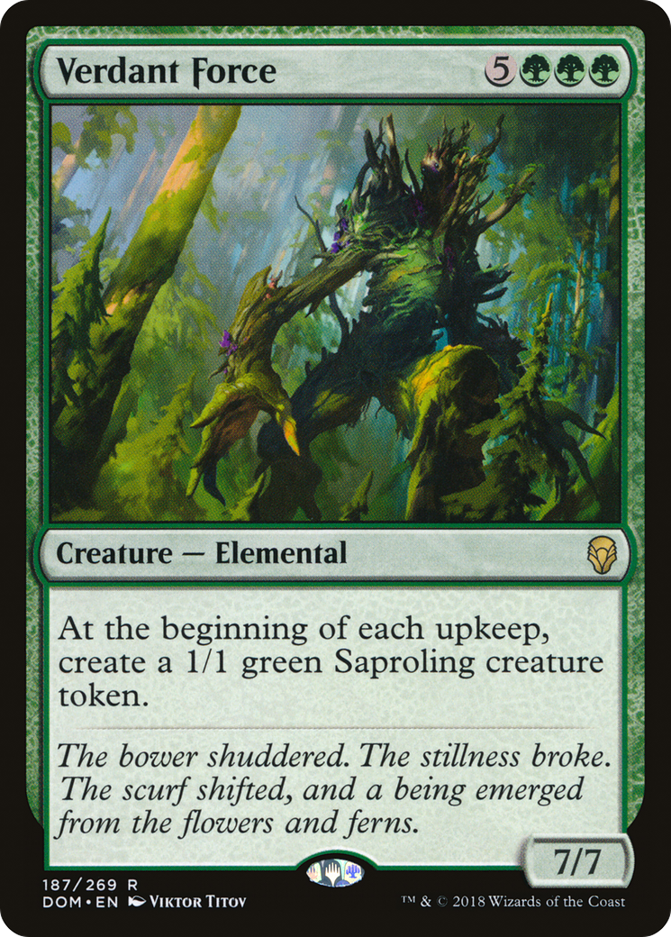 Verdant Force (DOM-187)  - Dominaria