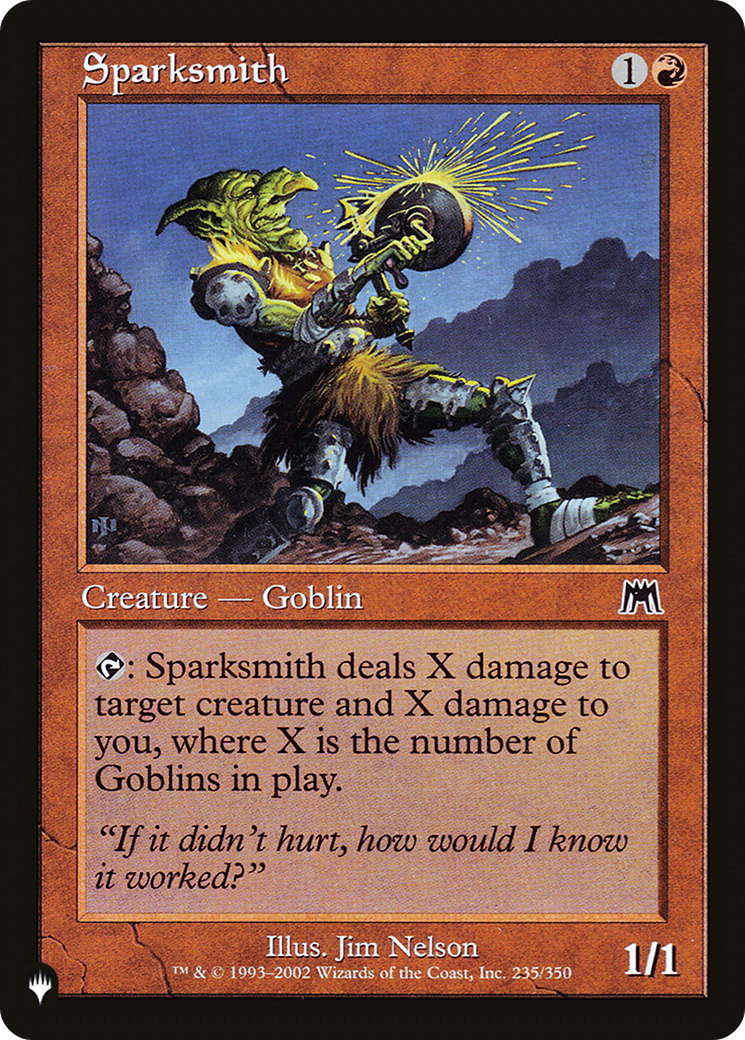Sparksmith (LIST-ONS-235)  - The List