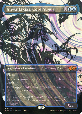 Jin-Gitaxias, Core Augur (Halo Foil) (MUL-141)  Foil - Multiverse Legends: (Showcase) (Borderless)