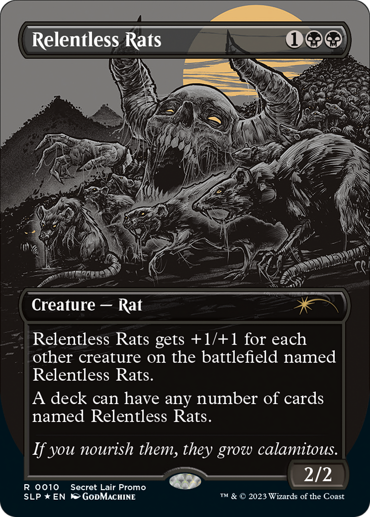 Relentless Rats (0010) (SLP-010)  Foil - Secret Lair Showdown