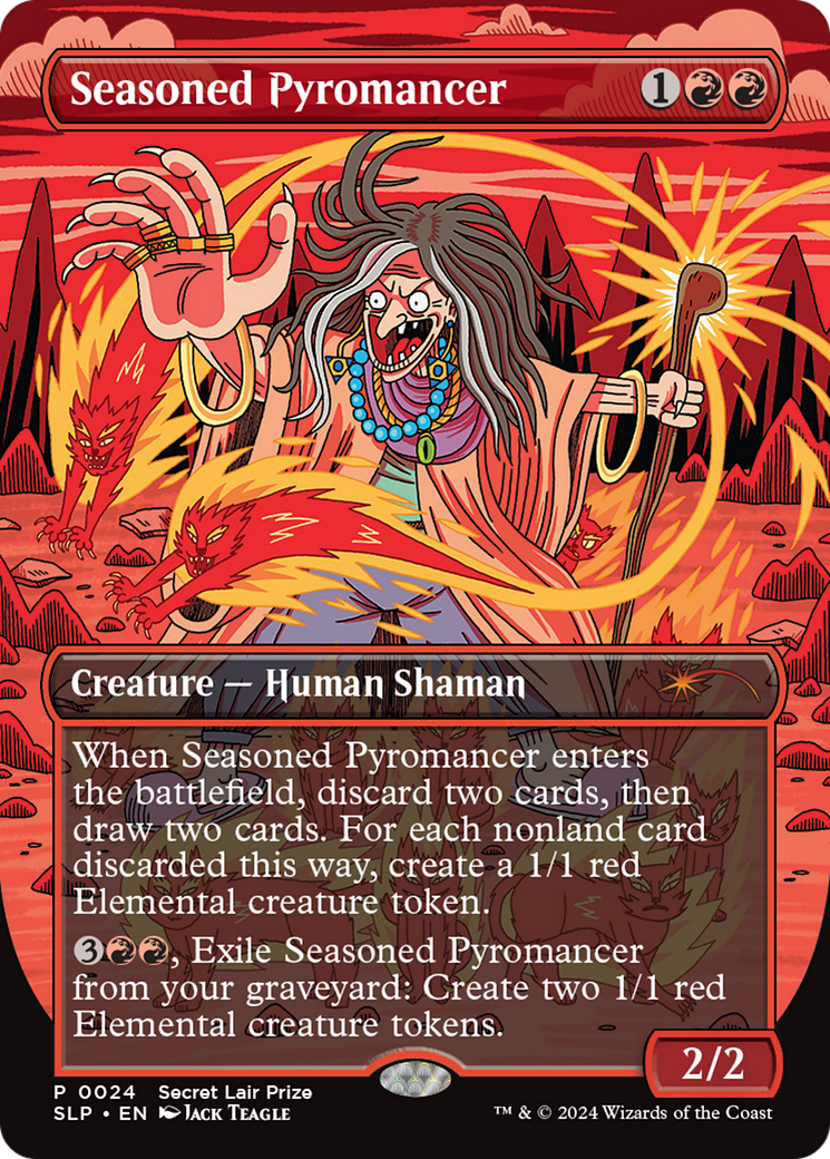 Seasoned Pyromancer (PTP-024)  - Secret Lair Showdown (Borderless)