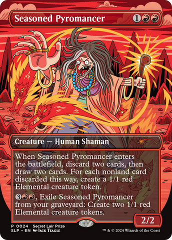 Seasoned Pyromancer (PTP-024)  Foil - Secret Lair Showdown (Borderless)