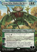 Nissa, Who Shakes the World (Borderless) (BLC-084)  Foil - Bloomburrow Commander