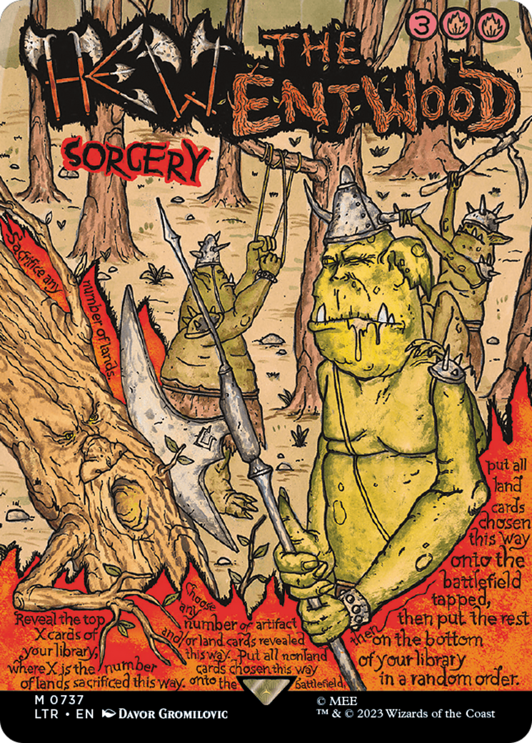 Hew the Entwood (Borderless Poster) (LTR-737)  - The Lord of the Rings: Tales of Middle-earth