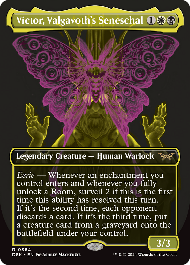 Victor, Valgavoth's Seneschal (Showcase) (DSK-364)  Foil - Duskmourn: House of Horror (Borderless)