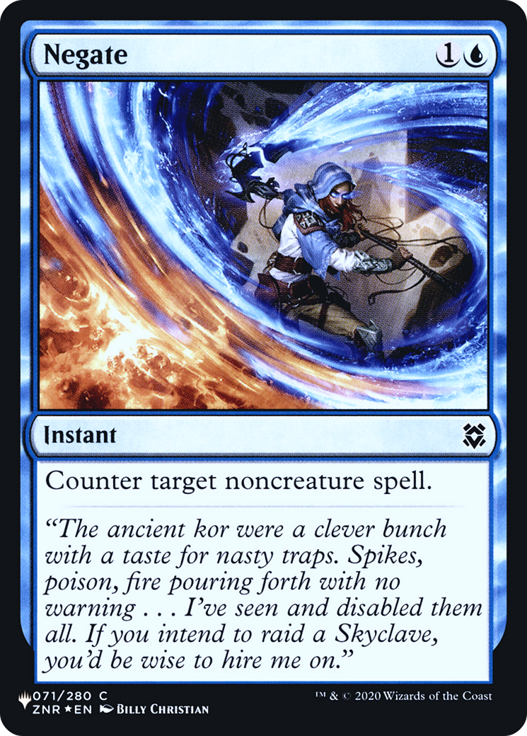 Negate (ZNR) (LIST-071)  Foil - The List