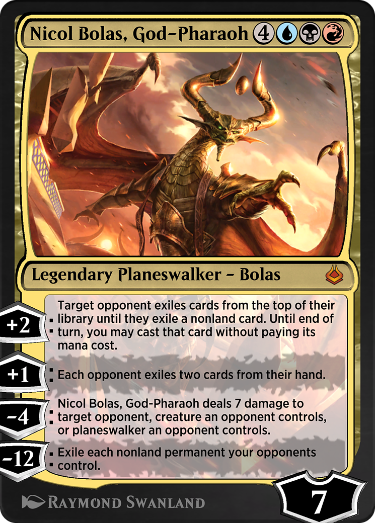Nicol Bolas, God-Pharaoh (AKR-247)  - Amonkhet Remastered