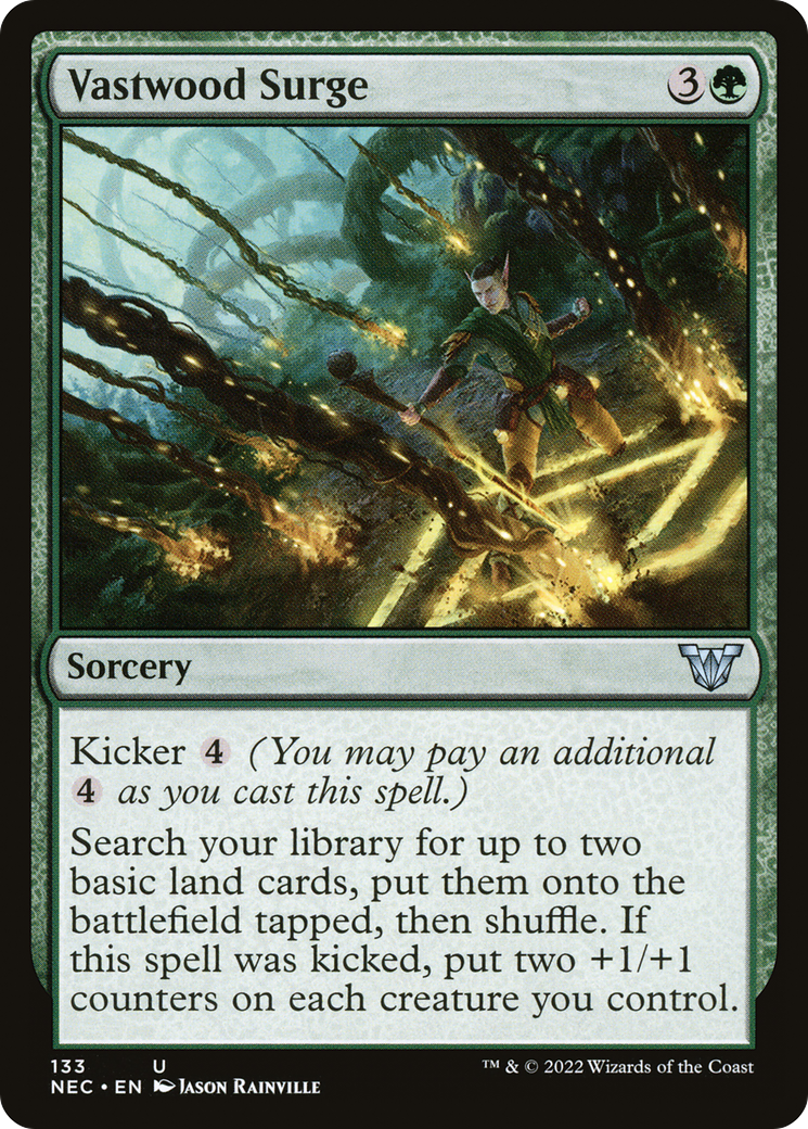 Vastwood Surge (NEC-133)  - Neon Dynasty Commander